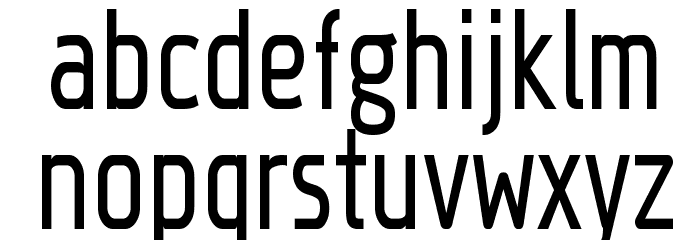 Megi Sans Narrow Font LOWERCASE