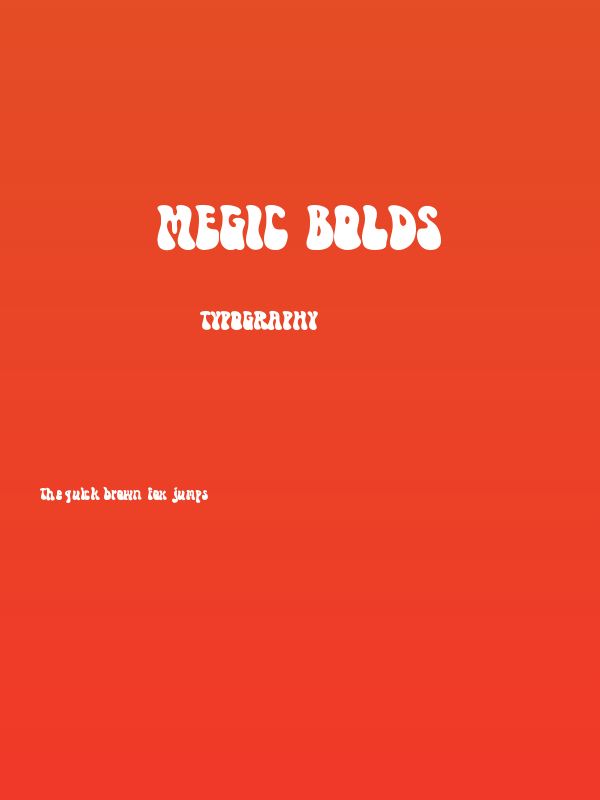 Megic Bolds Poster