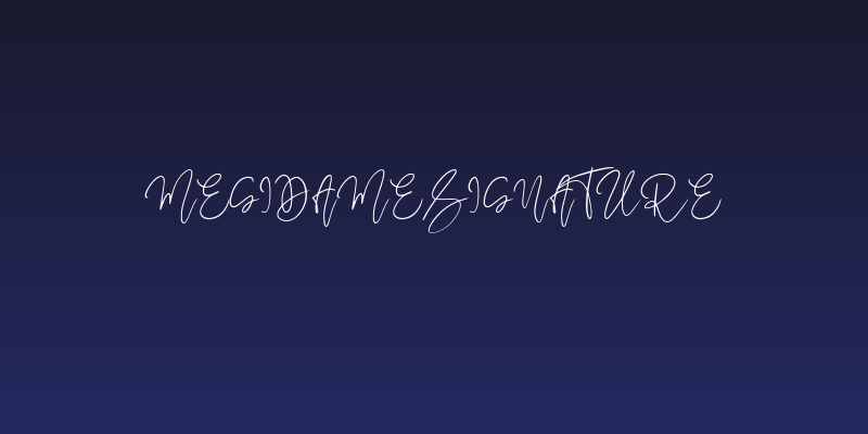 MegidameSignature Social Header