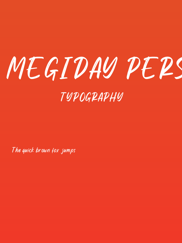 Megiday Personal Use Poster