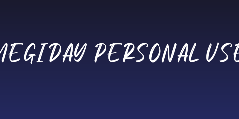 Megiday Personal Use Social Header