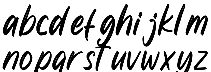 Megiday Personal Use Font LOWERCASE