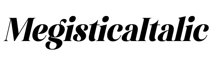 Megistica Italic  Frei Schriftart Herunterladen