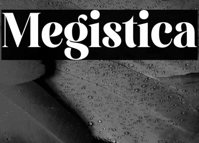 Megistica Font examples