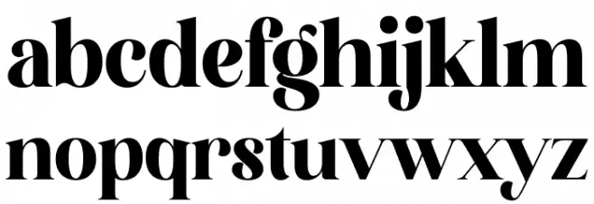 Megistica Schriftart Kleinbuchstaben