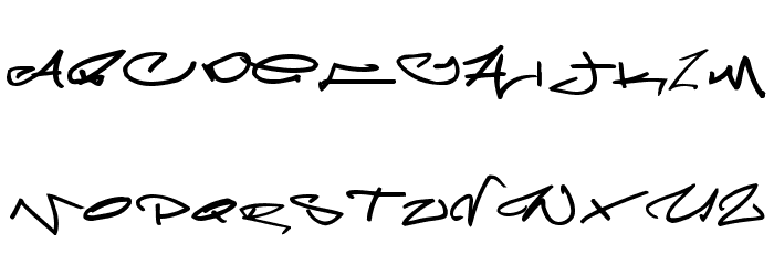 Meglaphoid Font LOWERCASE