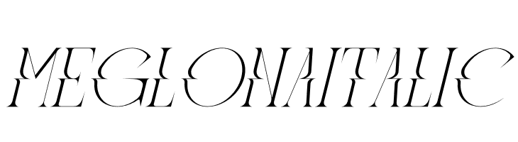 Meglona Italic  Descarca Fonturi Gratis