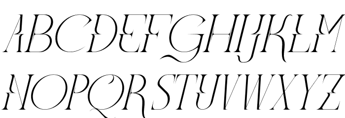 Meglona Italic لخطوط تنزيل الأحرف الكبيرة