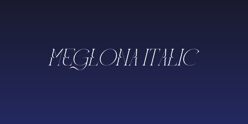 Meglona Italic Social Header