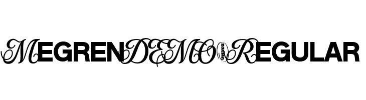 MegrenDEMO-Regular  Free Fonts Download