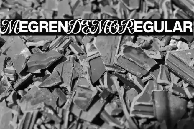 MegrenDEMO-Regular Font examples