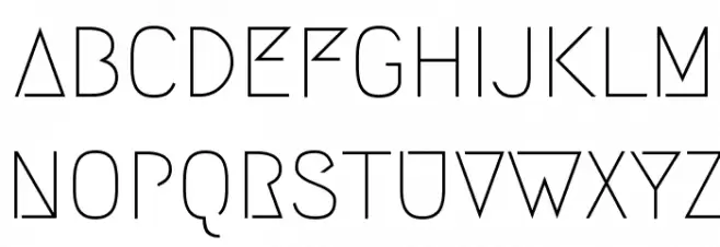 Megrim Schriftart Groß