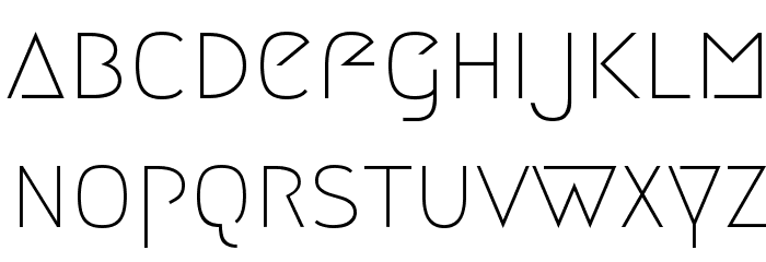 Megrim Font LOWERCASE