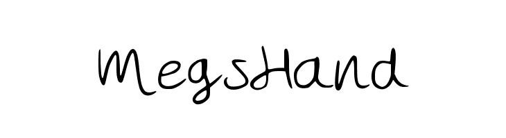 MegsHand Шрифта