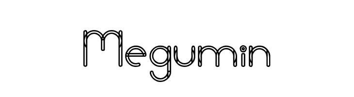 Megumin  Скачать бесплатные шрифты