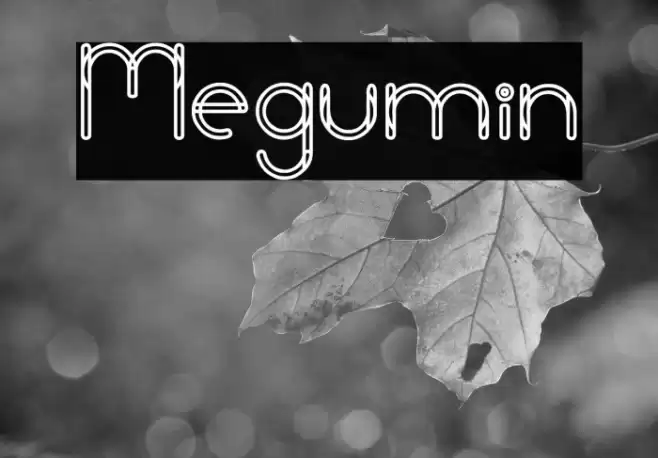 Megumin Font examples