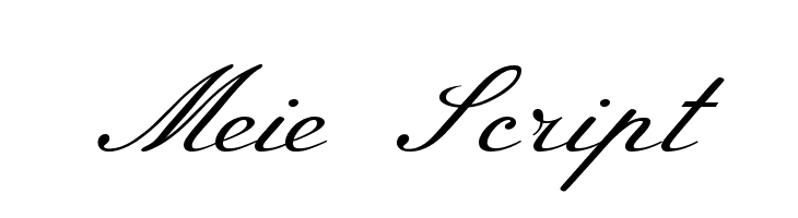 Meie Script Font