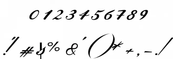 Meie Script Font OTHER CHARS