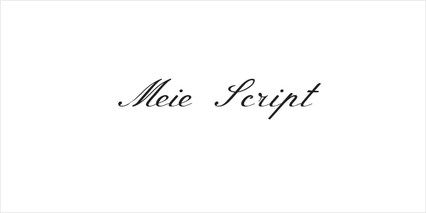 Meie Script Logo