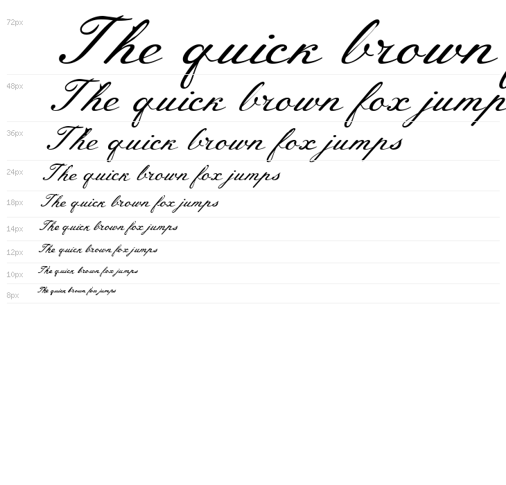 Meie Script Waterfall