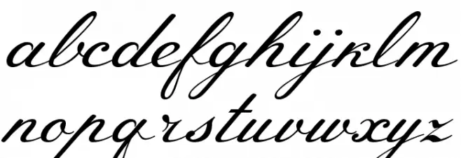 Meie Script Font LOWERCASE