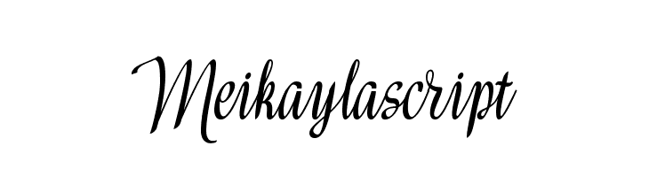 Meikaylascript  font caratteri gratis
