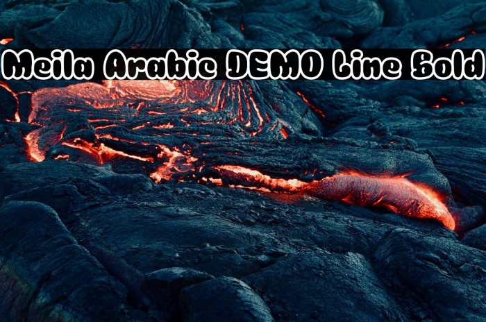Meila Arabic DEMO Line Bold Example 3