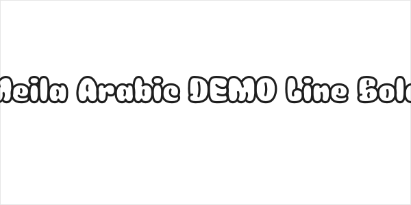 Meila Arabic DEMO Line Bold Logo