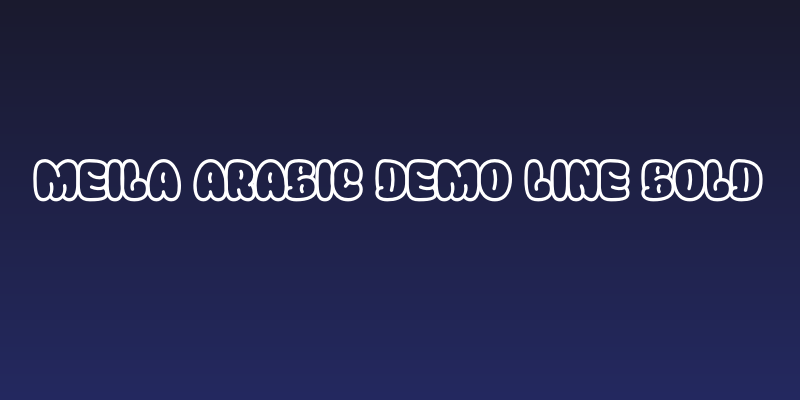 Meila Arabic DEMO Line Bold Social Header
