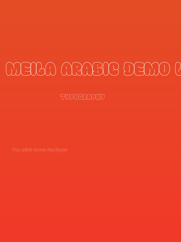 Meila Arabic DEMO Line Light Poster