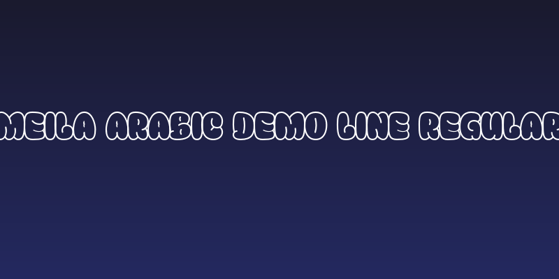 Meila Arabic DEMO Line Regular Social Header