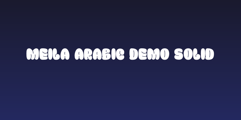 Meila Arabic DEMO Solid Social Header