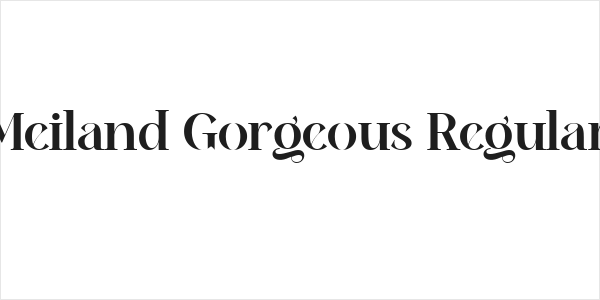 Meiland Gorgeous Regular Logo
