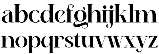 Meiland Gorgeous Regular Font LOWERCASE