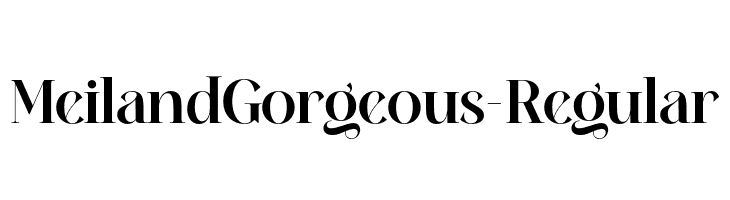 MeilandGorgeous-Regular  لخطوط تنزيل