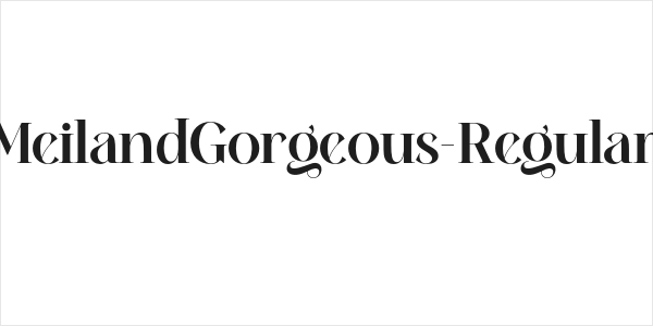 MeilandGorgeous-Regular Logo