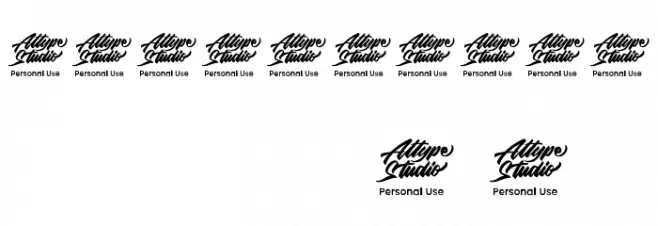 Meilin Chinese Monogram Regular Font Alte caractere