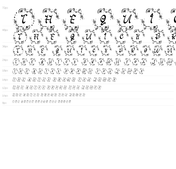 Meilin Chinese Monogram Regular Waterfall