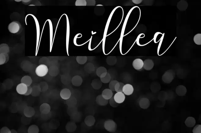 Meillea Font examples