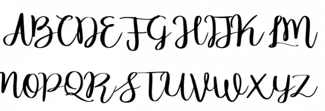 Meillina Schriftart Groß