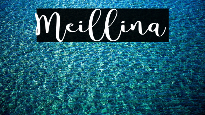 Meillina Caratteri examples