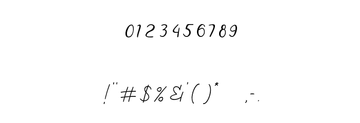 Meillyne Font OTHER CHARS