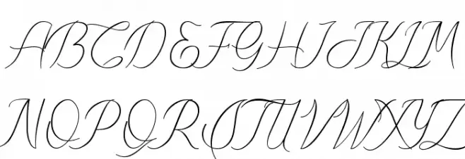 Meillyne Font UPPERCASE