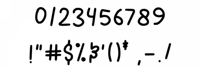 Meiloly-RegularScript Font OTHER CHARS