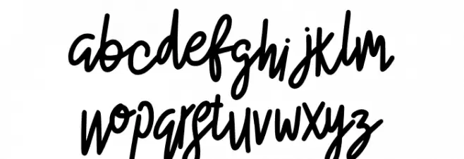 Meiloly-RegularScript Font Litere mici