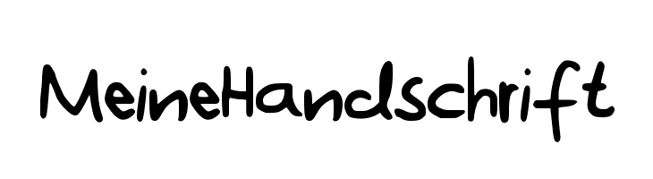 MeineHandschrift  Frei Schriftart Herunterladen