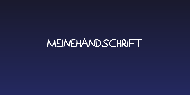 MeineHandschrift Social Header