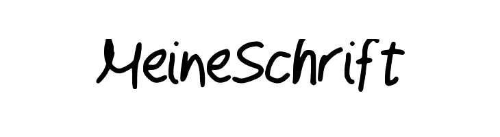 MeineSchrift Font