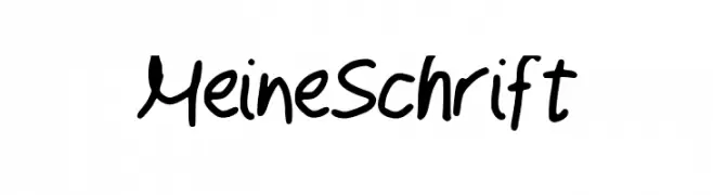 MeineSchrift  Frei Schriftart Herunterladen
