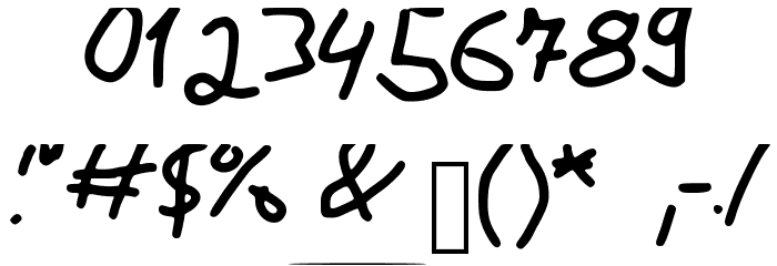 MeineSchrift Font OTHER CHARS